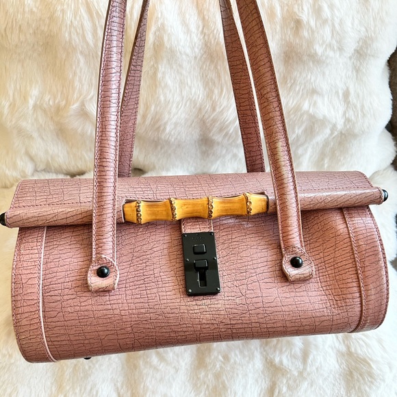 Gucci💕Bamboo Bullet Bag in Pink - Picture 1 of 17